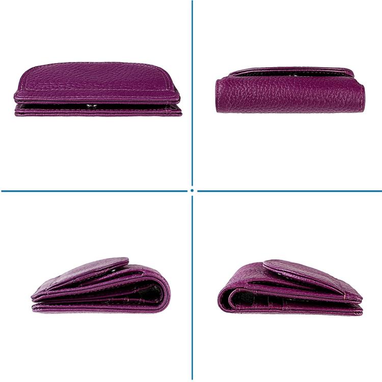 Simple RFID Genuine Leather Mini Wallet