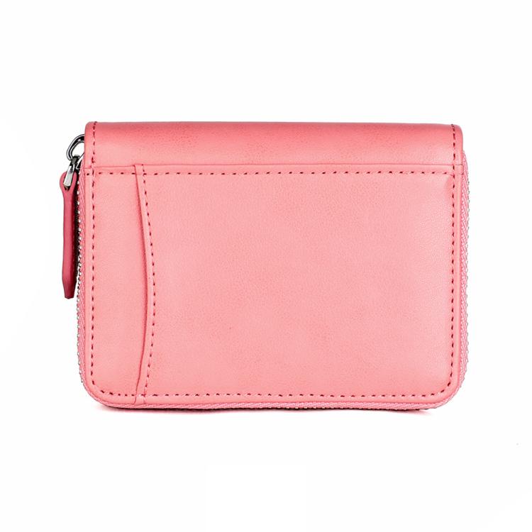 KB228 RFID Genuine Leather Zipper Storage Bag