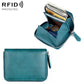 KB228 RFID Genuine Leather Zipper Storage Bag