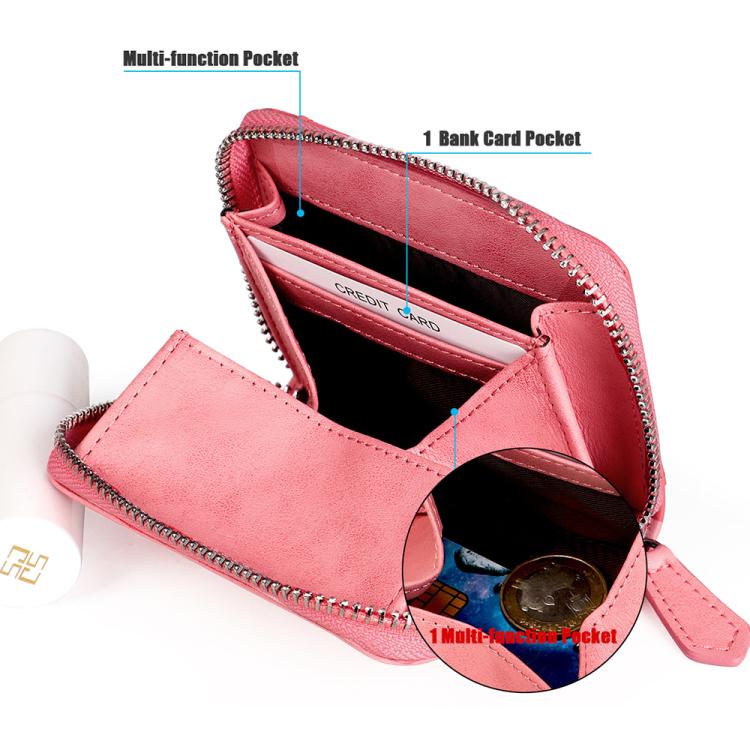 KB228 RFID Genuine Leather Zipper Storage Bag