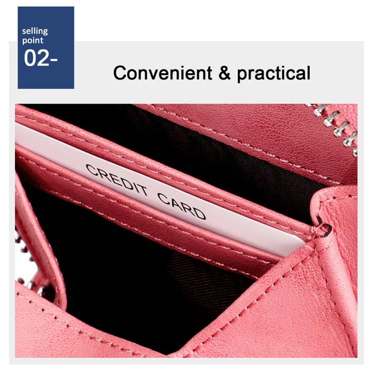 KB228 RFID Genuine Leather Zipper Storage Bag