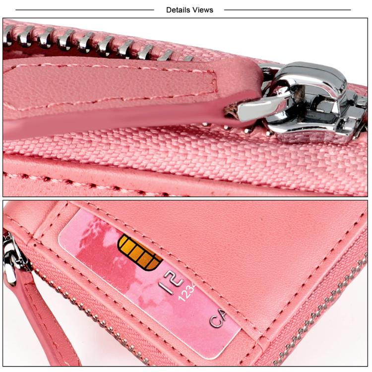 KB228 RFID Genuine Leather Zipper Storage Bag