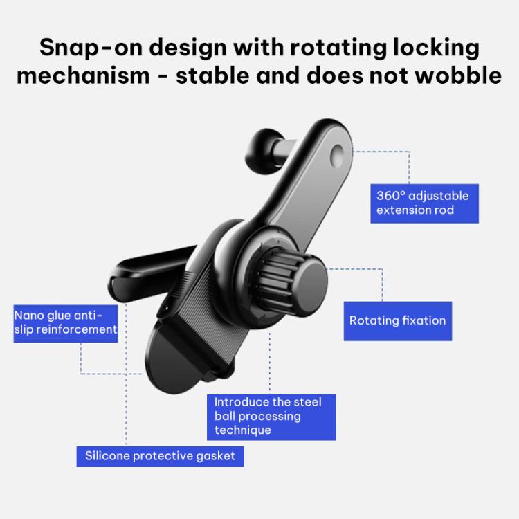 Car Display Screen Extension Rod Phone Holder Base
