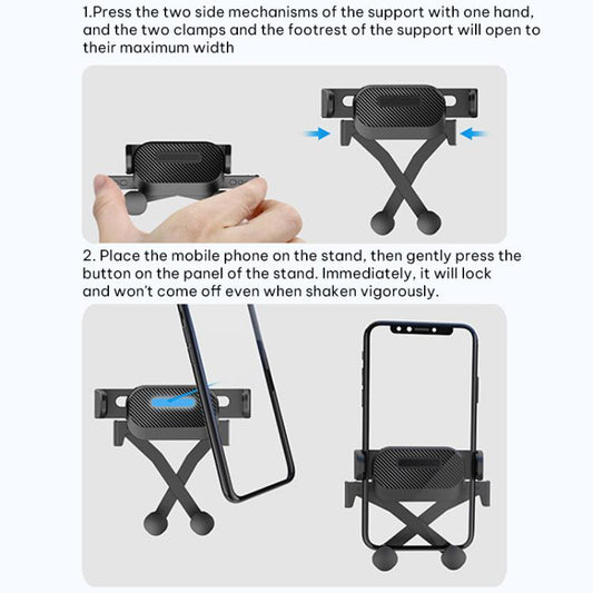 One-touch Retractable Car Phone Holder Main Body Accessory for 17mm Ball Joint