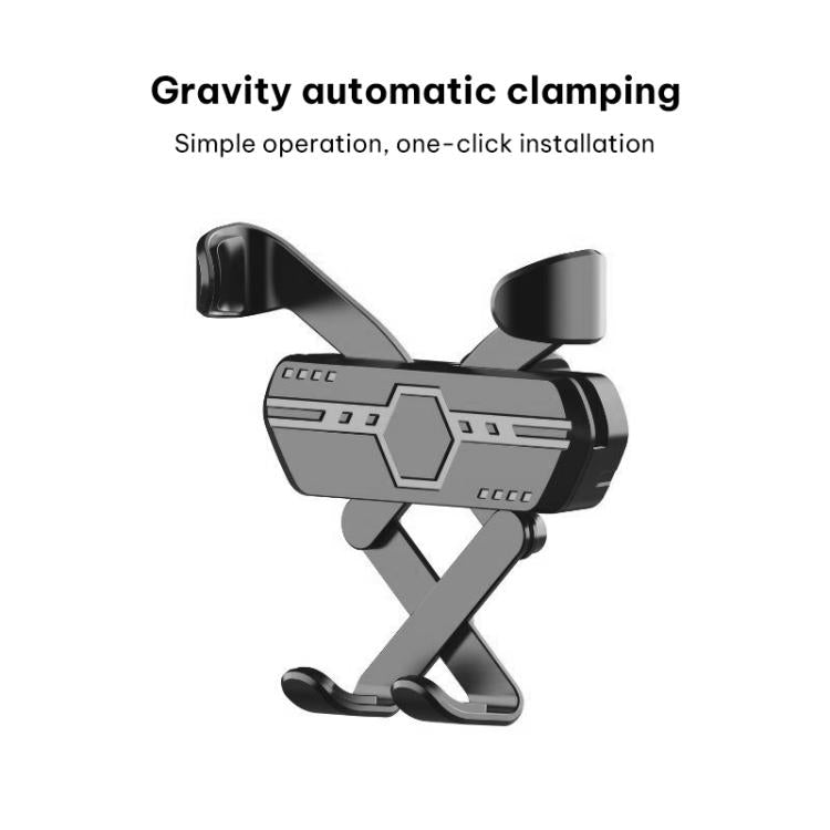 Gravity snap-on phone holder main body, gravity automatic clamping bracket, dark gray