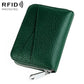 KB20 RFID Genuine Leather Zipper Coin Card Bag