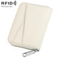 KB20 RFID Genuine Leather Zipper Coin Card Bag