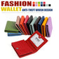 RFID card holder wallet in multiple colors, anti-theft style with card slot