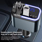 F9 Car MP3 Bluetooth Player Fast Charger with Retractable Cable, F9 with Retractable Cable