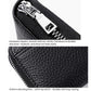 Mini RFID Anti-theft Genuine Leather Zipper Card Bag