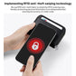 Mini RFID Anti-theft Genuine Leather Zipper Card Bag