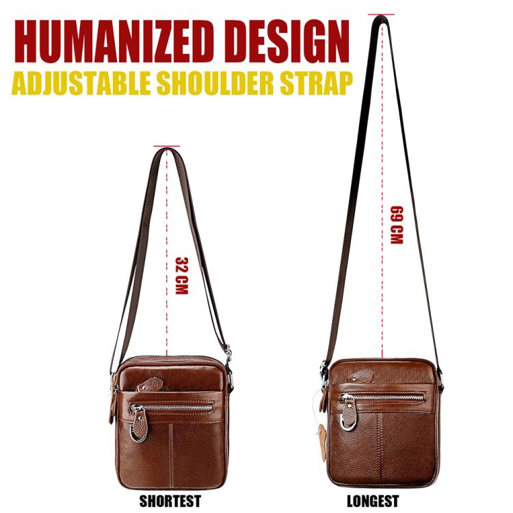 Men Casual Genuine Leather Crossbody Shoulder Bag