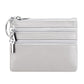 Genuine Leather Double Zipper Key Coin Purse