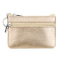 Genuine Leather Zipper Key Coin Purse