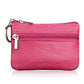 Genuine Leather Zipper Key Coin Purse