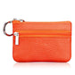 Genuine Leather Zipper Key Coin Purse