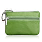 Genuine Leather Zipper Key Coin Purse