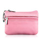 Genuine Leather Zipper Key Coin Purse