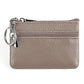 Genuine Leather Zipper Key Coin Purse