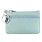 Genuine Leather Zipper Key Coin Purse