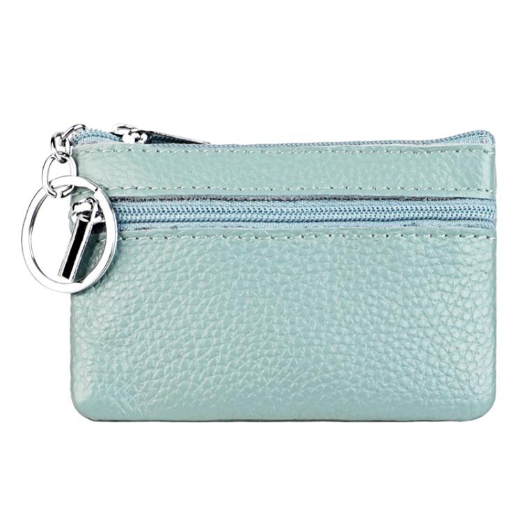 Genuine Leather Zipper Key Coin Purse