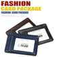 RFID card package with multiple anti-theft card holders in dark and blue colors