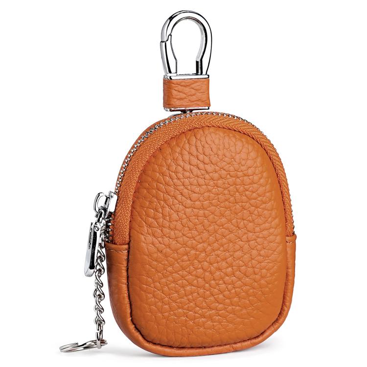 Mini Genuine Leather Earphone Data Cable Coin Bag