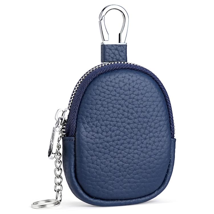 Mini Genuine Leather Earphone Data Cable Coin Bag