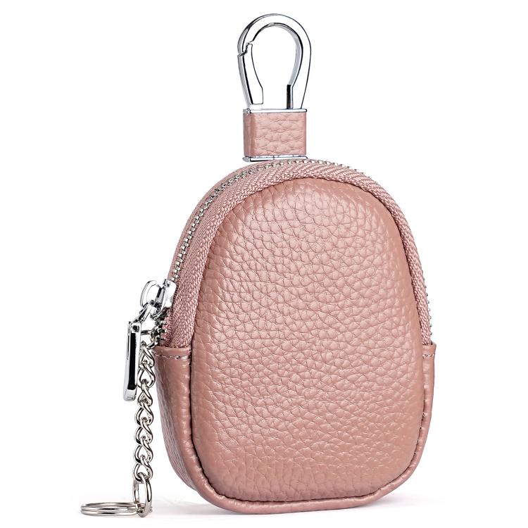 Mini Genuine Leather Earphone Data Cable Coin Bag