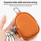 Mini Genuine Leather Earphone Data Cable Coin Bag