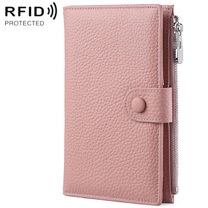 Genuine Leather RFID Anti-theft Document Storage Bag