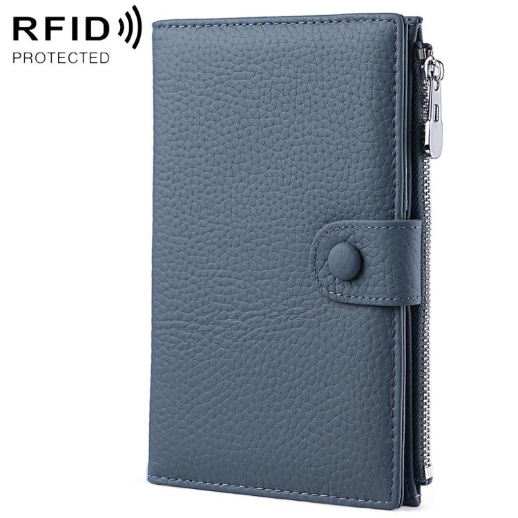 Genuine Leather RFID Anti-theft Document Storage Bag