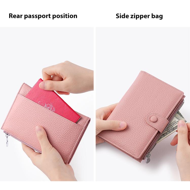 Genuine Leather RFID Anti-theft Document Storage Bag