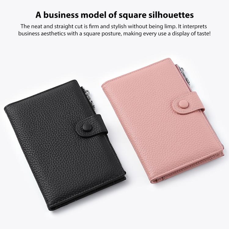 Genuine Leather RFID Anti-theft Document Storage Bag