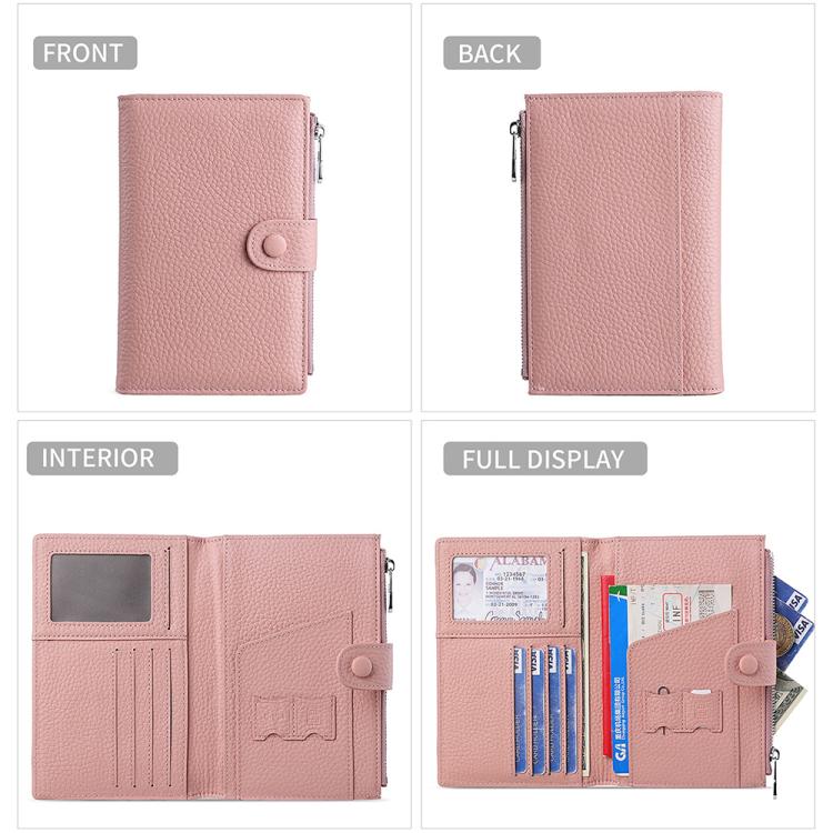 Genuine Leather RFID Anti-theft Document Storage Bag