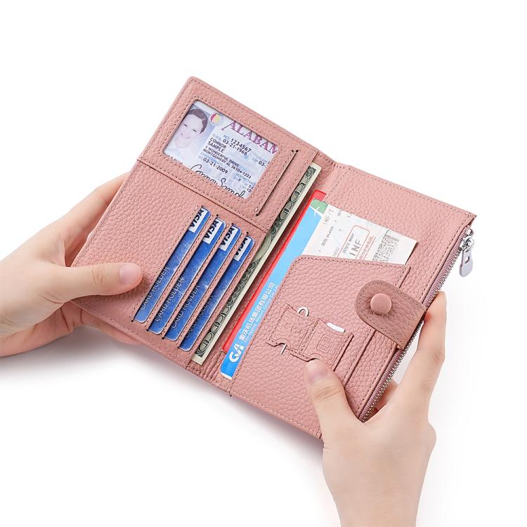 Genuine Leather RFID Anti-theft Document Storage Bag