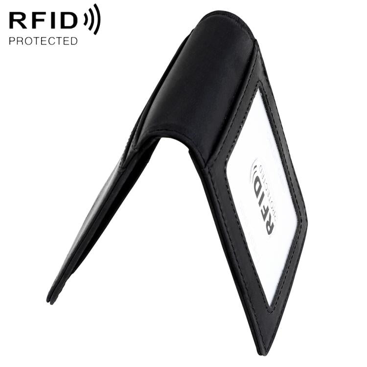 Retro Crazy Horse Leather RFID Anti-theft Card Bag