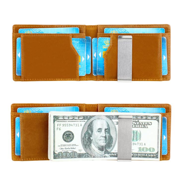 Retro Crazy Horse Leather RFID Anti-theft Card Bag
