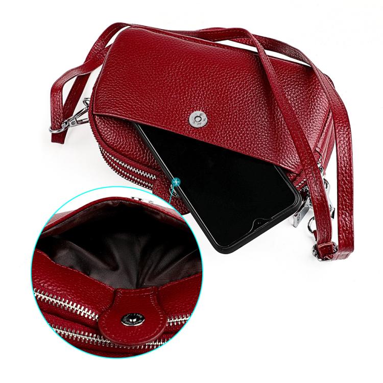 Women Large Capacity Genuine Leather Crossbody Bag