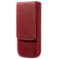 Crazy Horse Leather Magnetic Drawer Style Three Pieces Pencil Case