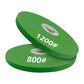 Green grinding disc set for angle grinder: 800 mesh and 1200 mesh grit