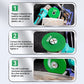 Green grinding disc with 800# grit marking and center mounting hole