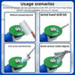 Green abrasive grinding and polishing disc set for angle grinder tools