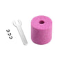 Purple grinding wheel with center hole and metal wrench accessory