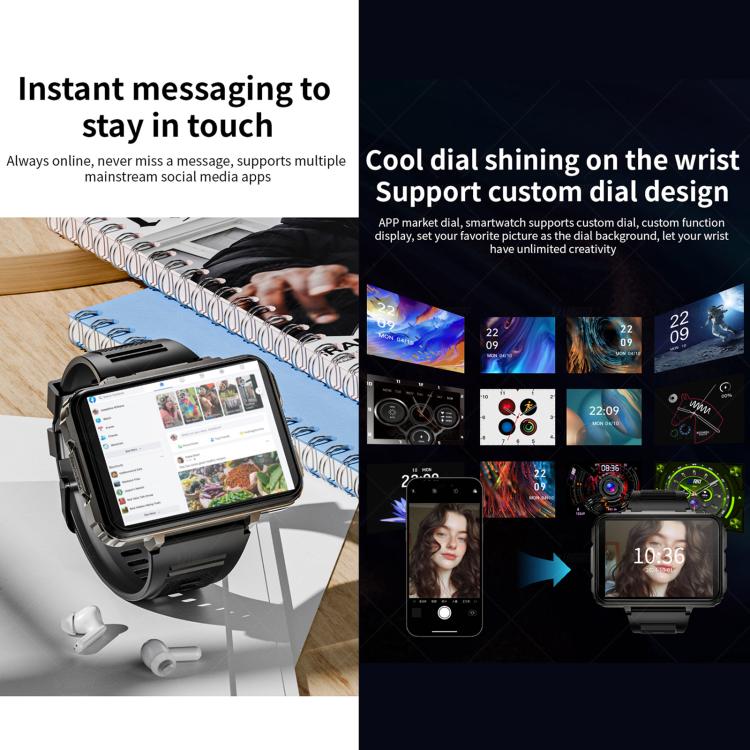 LOKMAT APPLLP 5 Max smartwatch displaying messages and customizable watch faces
