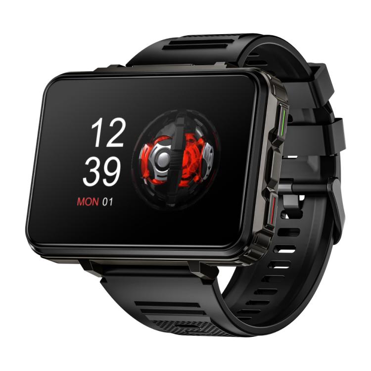 Black LOKMAT APPLLP 5 Max smartwatch with a large rectangular display and perforated strap