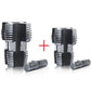 Tapered internal thread opener tool set showing combined 4/6 point and 6-point/1-inch options