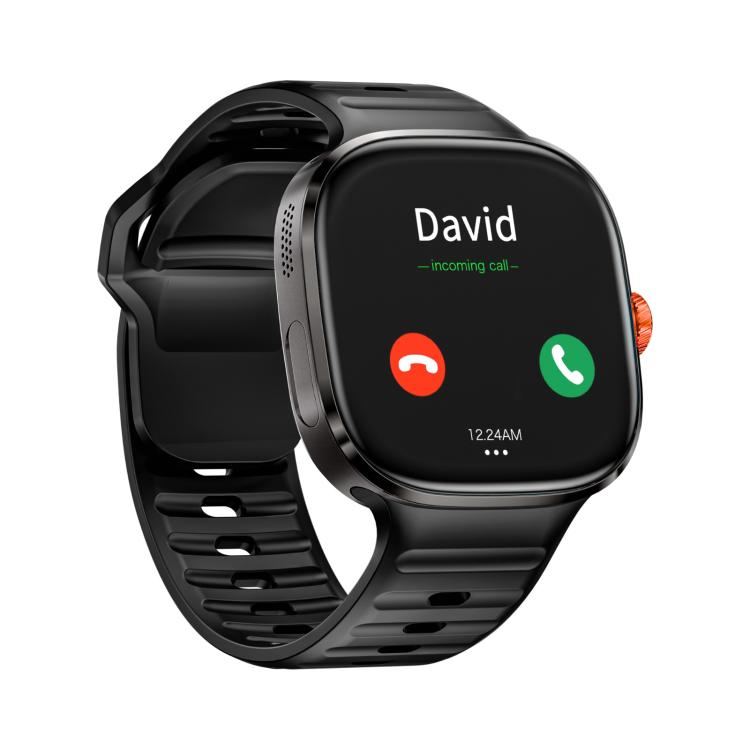 LOKMAT APPLLP 6 Max black smartwatch shown from the opposite side