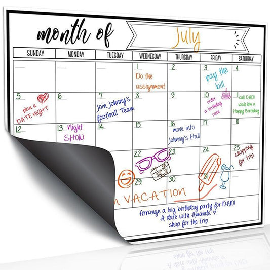 Monthly Plan Magnetic Refrigerator Message Board, 21x28cm, 42x29.7cm