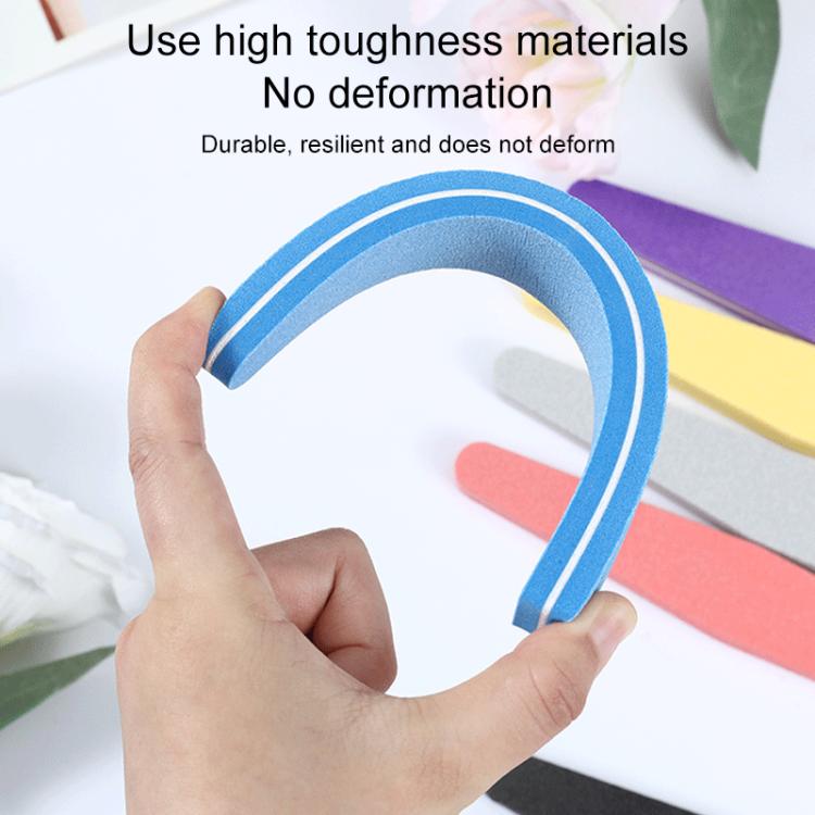 100pcs/Pack Diamond Shaped Nail Art Sanding Sponge File Manicure Tool, without LOGO, with LOGO